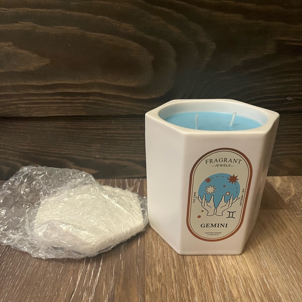 Gemini Candle Size 8 Sterling Silver Ring